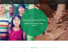 Tablet Screenshot of oakvillechildrenshomes.com